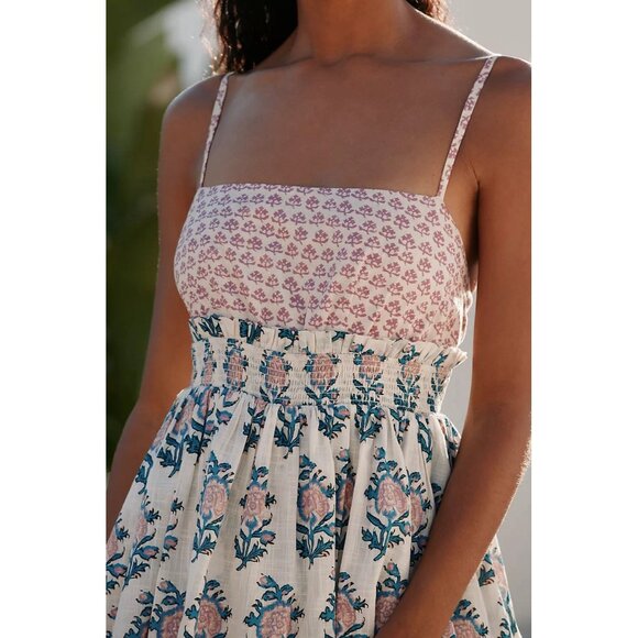 NWT Size L -Anthropologie Celandine 100% Cotton Tiered Mini Dress (NWT US$ 98) - Picture 4 of 16